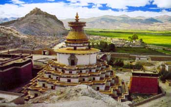 Gyantse, il grande stupa del XV secolo.